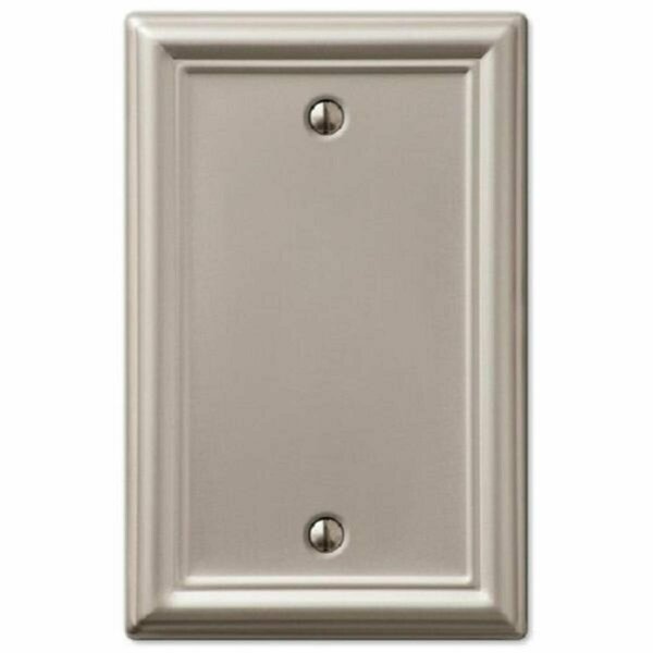 Soundwave Single Blank Brushed Nickel Wall Plate SO3241082